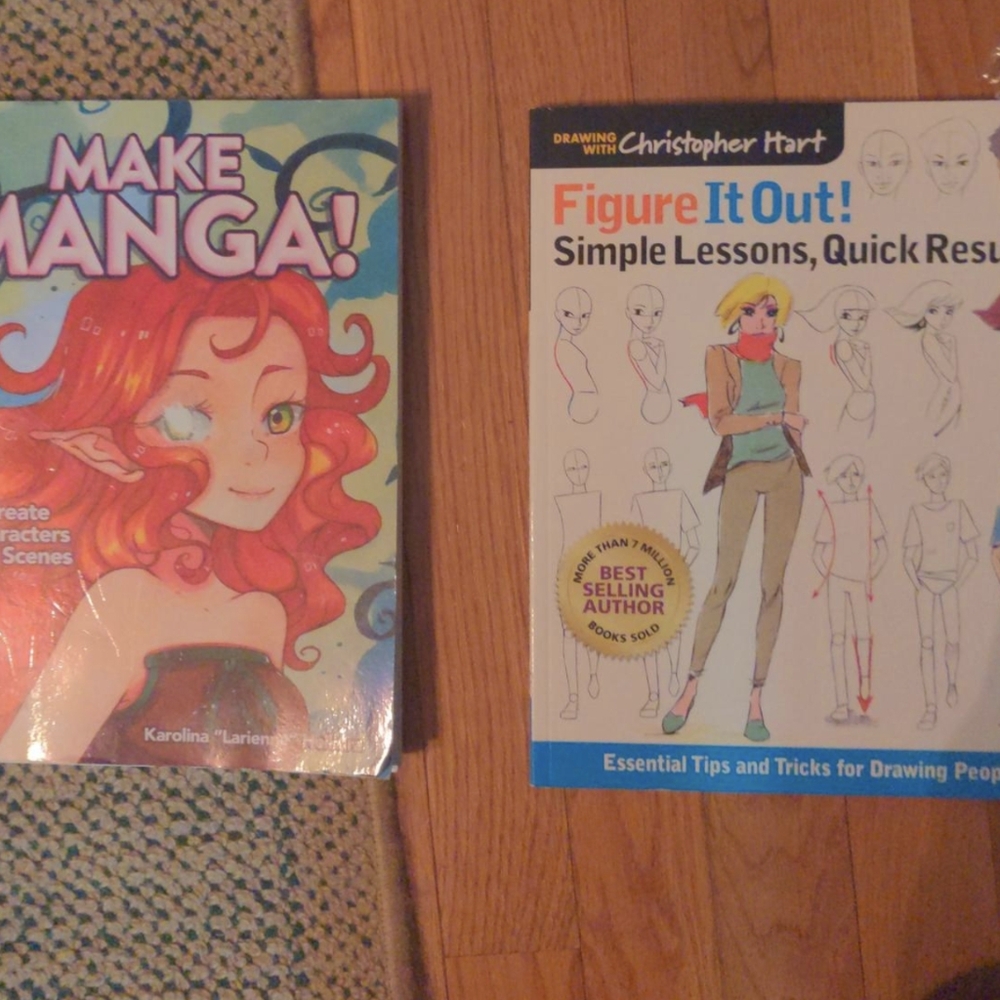 Anime drawing books!